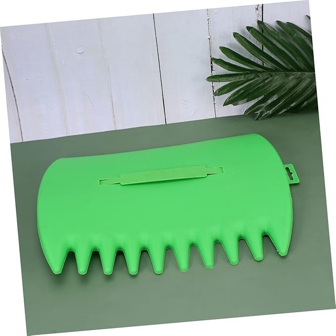 2Pcs Leaves Cleaning Rake Spade Durable Green Garden Tools for Efficient Leaf Removal and Cleanup Easy to Use Cleaning Accessories for Lawn Care