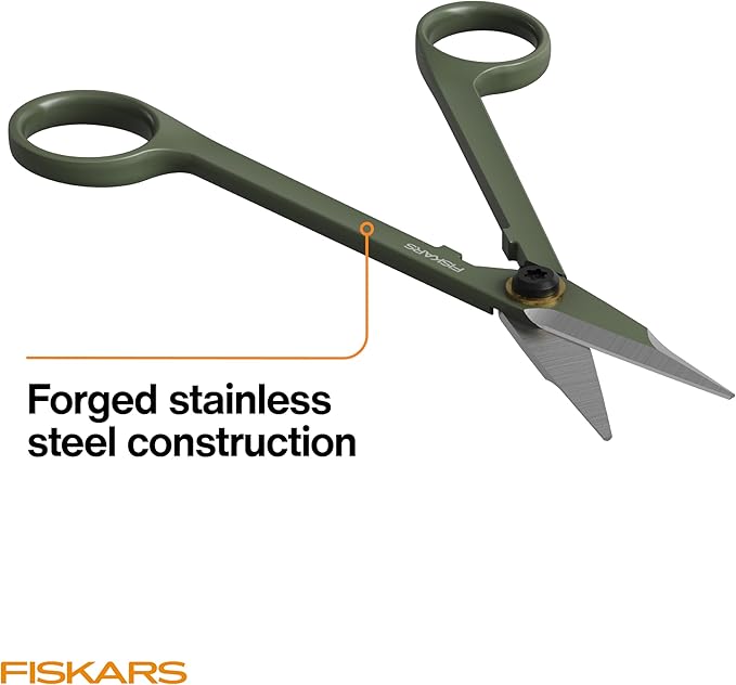 Fiskars Detail Snipper & Holder, Precision Indoor Gardening Tool, 6"
