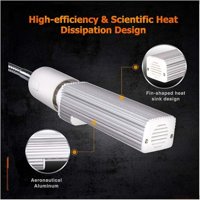 9W Full Spectrum Grow Lights Bulb for Indoor Plants, E27 44 LEDs Pure Warm Plant Grow Lamp Bulb for House Garden Hydroponics Succulent Seed Starting, Growing, Flower 3 Pack