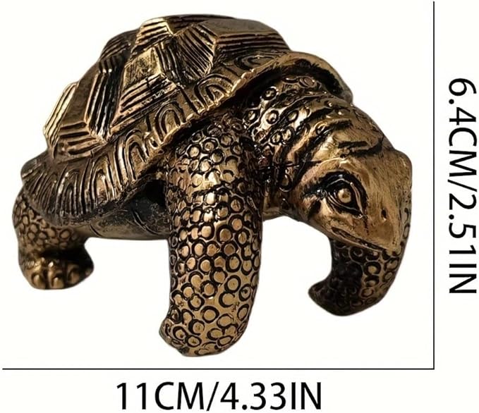 Vintage Bronze Climbing Tortoise Statue Flower Pot and Vase Hugger Figurines Terrarium Planter Edge Decor Resin Art Patio Lawn Yard Ornaments Outdoor Fence Decorations