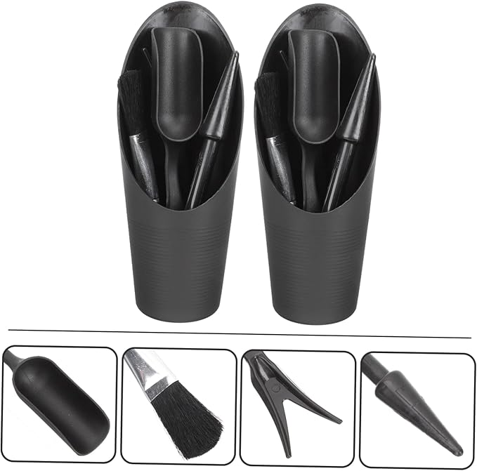 GALPADA 2Sets Gardening Tools for Succulent Planting Durable Accessories for Potted Plants Window Boxes and Garden Care Includes Scooper Transplanter and Cleaning Brush