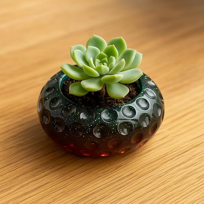 5PCS Silicone Flower Pot Planter Mold – DIY Candle Holder Mould for Succulent Plant, Concrete, Gypsum, Cement, Epoxy, Resin Casting, Vase, Jar, Storage Box Craft Decoration, Included 5 Different Shape