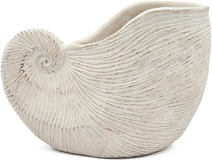Modern Ceramic Accent Planter for Indoor Plants with Sleek Face Design and Smooth Glazed Finish for Living Room or Office Decor (Beige Multi + Cement-1)