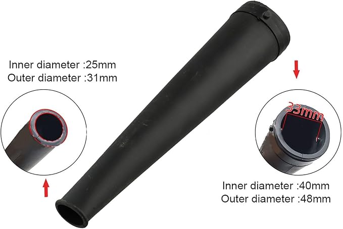 2pcs lithium battery hair dryer, hair dryer duct, hair dryer accessories, hair dryer outlet, Leaf Blower Cordless duct for Lawn Care, Patio, Garden Cleaning(2)