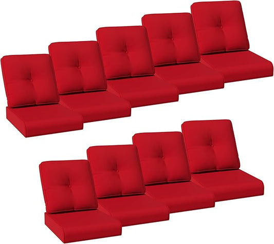 Joyside Outdoor Chair Cushions Set, 22x25/22x24 Inch Patio Furniture Deep Seat Cushions, Water Resistant & Thick Cushion, Outdoor Replacement Cushions for Seat and Sofa
