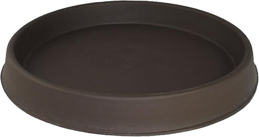 Tusco Products TR12ES Round Tray Planter Saucer, 12", Espresso