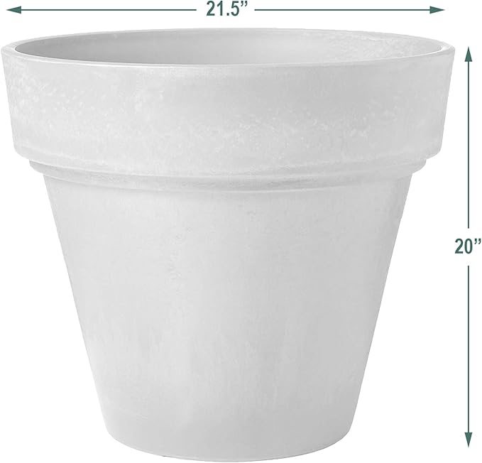 PSW Arcadia Garden Products OT55TC Traditional Pot, 21.5 by 20-Inch, Terra Cotta Color