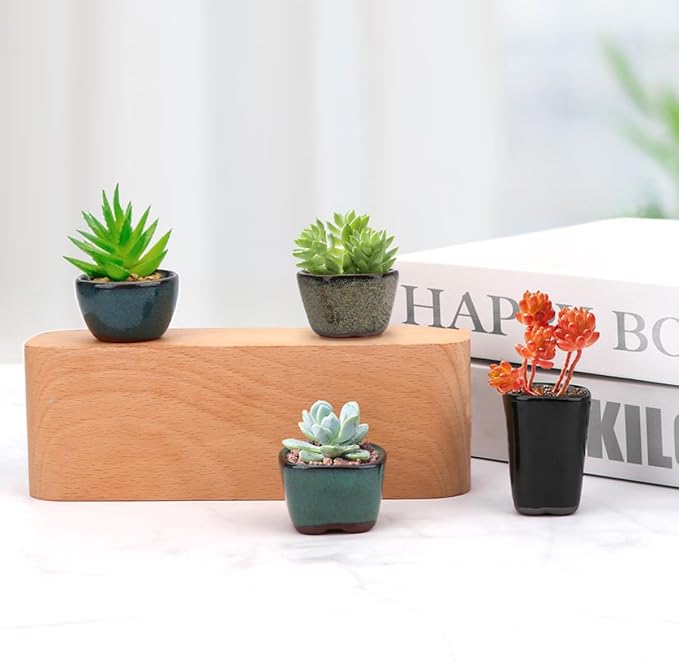 Bonsai Planter 8/12/20 pc Mini Glazed Pots Succulent 1.6 Inch