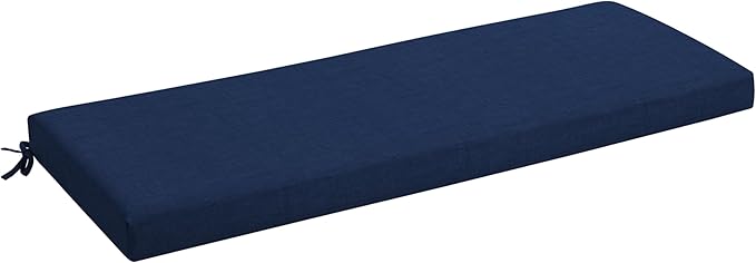 Arden Foam Outdoor Bench Cushion, 48 x 18, Made with ProFoam, Rain-Proof, Fade Resistant, Sapphire Blue Leala