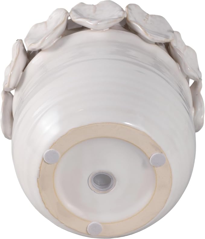 Sagebrook Home Ceramic Unique Decorative Planter for Indoor Greenery