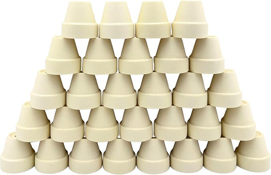 Mini Pastel Terracotta Pots for Micro Gardens – 30 Pack, 1.7” Tiny Breathable Clay Planters, Macaron Colors, for Moss, Fairy Gardens, Dollhouses, and Succulents (Yellow, 1.7 Inch)