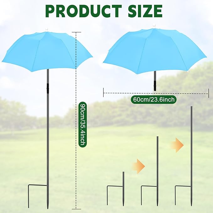 3 Packs Plant Shade Umbrellas for Outdoor Plants,23.6" Sun Shade Covers, Sun Protection Cloth for Potted Plants, Garden Beds, Patio Flowers,Pink Yellow Blue,3 Packs