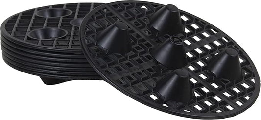 8 Plant Elevators, Heavy Duty Plant Stands, Saucer Riser for Indoor/Outdoor Grow & Drainage, Prevent Rot & Damage on Patio & Deck (11.8 inch)