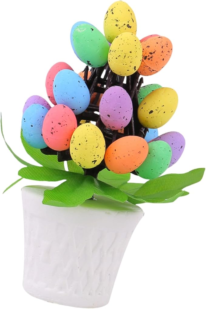 Sturdy Easters Eggs Potted Decoration Stylish Easters Eggs Vase Accent Display Decoration for Seasonal Home Styling Festival Atmosphere