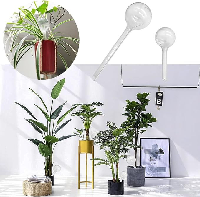 10 Pack Clear Plant Watering Globes,Plastic Self Watering Bulbs for Indoor Plants,Garden Water Device Automatic Plant Waterer Indoor Outdoor