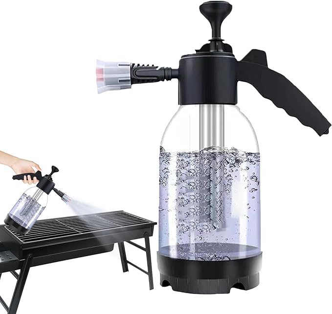 Foam Car Wash Sprayer - Material, Handheld Foaming Cannon, Multifunctional Car Cleaning Tool | 2L Capacity Longtail Accessory for Garden Hose Cars Trucks SUVs Home Use