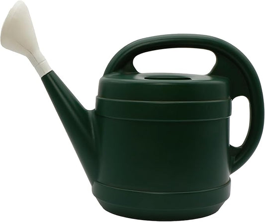 Standard Watering Can - Plant Watering Can - Small Plastic Garden Water Pot for Indoor Outdoor Plants Flowers by The HC Companies, 2 Gallon, Green