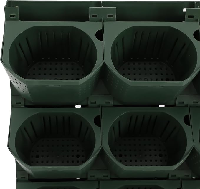 Hydroponics Growing System, 36 Wall-Mounted Vertical Garden Planter Set Self Watering Wall Plante with Drip Kit &Timer, 36 Self Watering Hanging Planter for Indoor Herbs Fruits