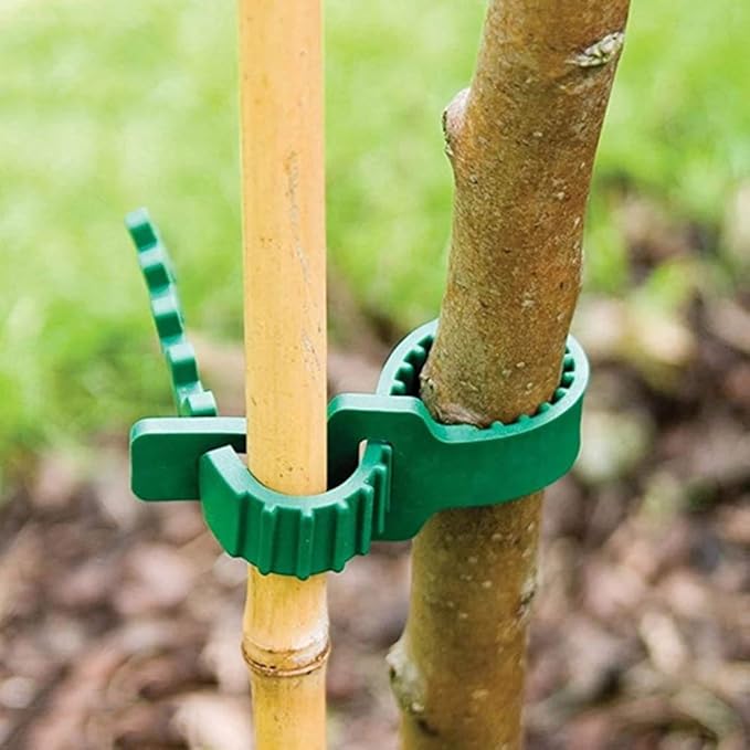 8 PCS Tree Stake Support Bands, Tree Straps for Staking,Heavy Duty Adjustable Interlock, Reusable Garden Plants Shrub Ties 9.4 inch