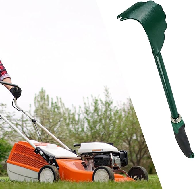 Mower Cutter Cleaning Tool, Mower Deck Cleaner,Mower Deck Scraper, Mower Accessories with Long Rubber Handle for Lawnmower Maintenance, Easy Storage Design