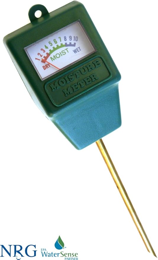 Moisture Meter Sensor & Lawn Watering Guide | Rain Sprinkler Gauge Plant, Grass & Garden Care
