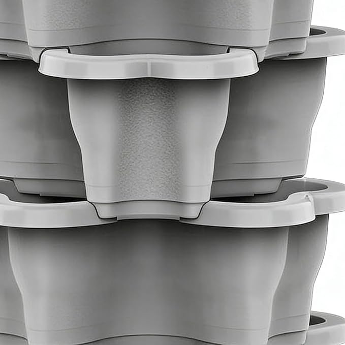 Strawberry Planter,Multi-Tier Vertical Drainage Stackable | Gardening Pots Planting Tower | for Garden Yard Farm Patio Balcony Lawn Home Decor