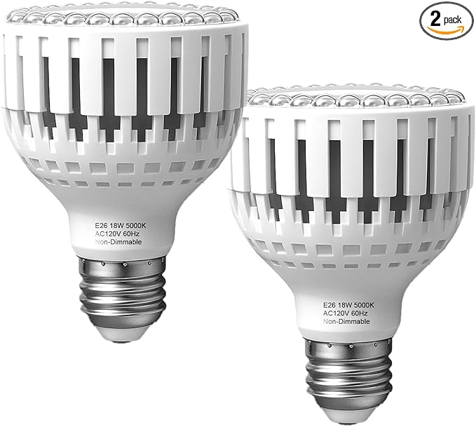 GooingTop Grow Bulb for Plants Indoor Growing,LED 18W (150Watts Equiv) 5000K White Full Spectrum Plant Lamp with More Heat Output for Garden Inside Plant Growth,2 Pack