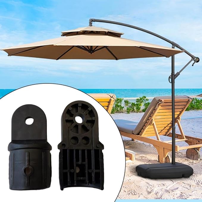 Patio Umbrella Accessories Replacement Maintenance Fixing Umbrella Stand Parts Tool for Market Umbrella Courtyard Picnic Balcony Garden, Connector A