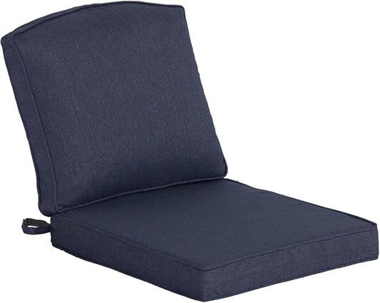 20"x21.5" Outdoor Deep Seat Patio Cushions Set of 1, Outdoor Chair Cushions Bottom Resilient Foam Filling Water-Resistant UV Resistant Weather Resistant with YKK Zippers,Sky