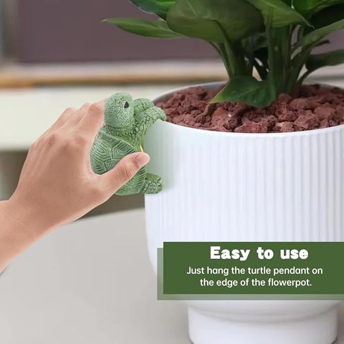 Flower Pot Decorations – Realistic Resin Turtle Statue, Pot Hugger & Hanging Ornament | Lifelike Climbing Design for Garden, Aquarium & Home – Patio Decor Essential