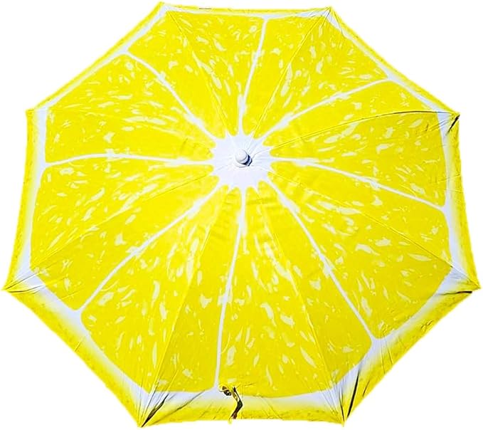 PMU 6.5 ft Beach Umbrella for Sand, Sun Shelter, Outdoor Sunshade Umbrellas for Patio Garden Beach Pool Backyard