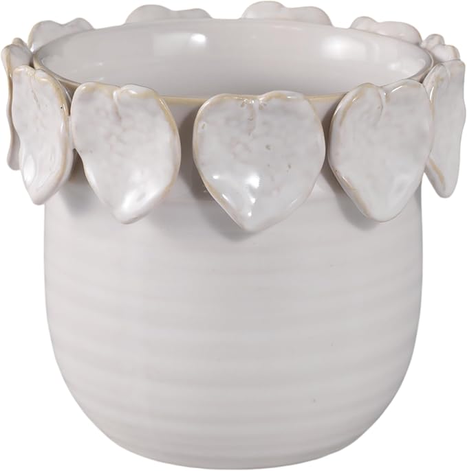 Sagebrook Home Ceramic Unique Decorative Planter for Indoor Greenery