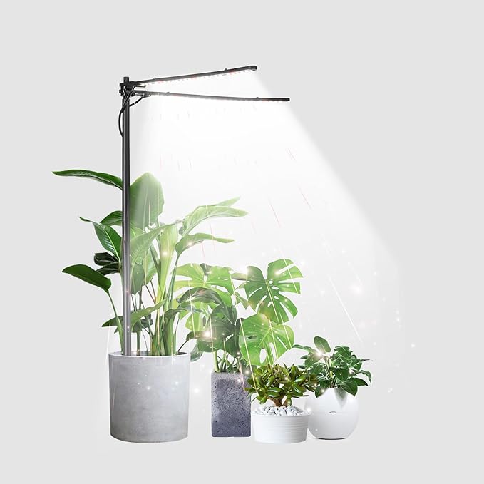 Plant Grow Light, Plant Lamp for Indoor Plants Growing, 6000K White Red Light for Succulents Mini Small Plants Growth (Without Timer/Dimming)
