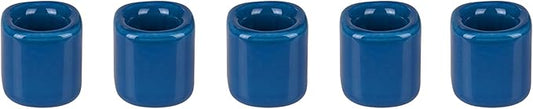 Mega Candles 5 pcs Dark Blue 1/2 Inch Diameter Ceramic Chime Ritual Spell Candle Holders, Great for Casting Chimes, Meditation, Rituals, Spells, Vigil, Witchcraft, Wiccan Supplies