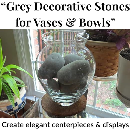 Natural Rocks for Aquarium, 5Lb Stone Terrarium, hydroponic Grow Media, Rock Garden Edging, Terrarium Rocks, Fish Tank Stones, Decorative Stones for vases, Planter Filler
