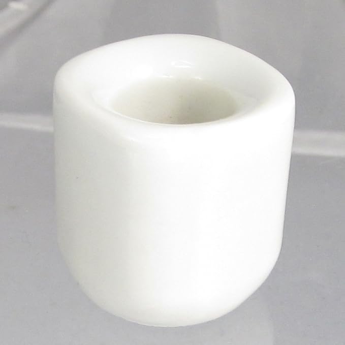 AzureGreen White Ceramic Chime Candle Holder