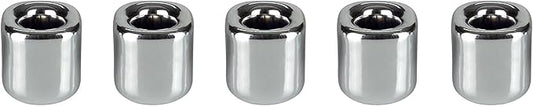 Mega Candles 5 pcs Silver 1/2 Inch Diameter Ceramic Chime Ritual Spell Candle Holders, Great for Casting Chimes, Meditation, Rituals, Spells, Vigil, Witchcraft, Wiccan Supplies
