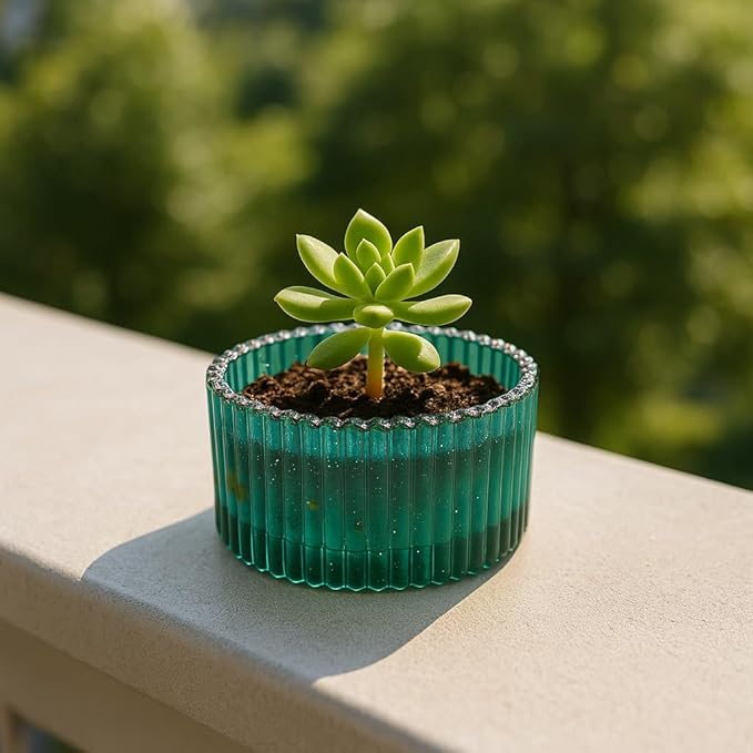 5PCS Silicone Flower Pot Planter Mold – DIY Candle Holder Mould for Succulent Plant, Concrete, Gypsum, Cement, Epoxy, Resin Casting, Vase, Jar, Storage Box Craft Decoration, Included 5 Different Shape