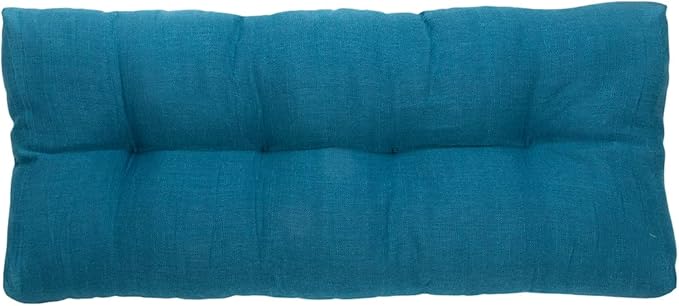 FUNHOME Outdoor Bench Cushion 45 x18 inch with Non-Slip Grips,Water Resistant Porch Swing Cushion,Bench Pillow Pads,Tufted Cushions for Patio Garden Furniture,45" Seat Cushions(Light Blue)