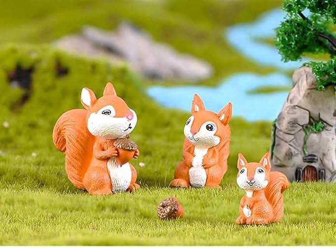 Miniature Figurines, Fairy Garden Accessories, Micro Landscape, Plant Pots & Bonsai Craft Decor 3PCS