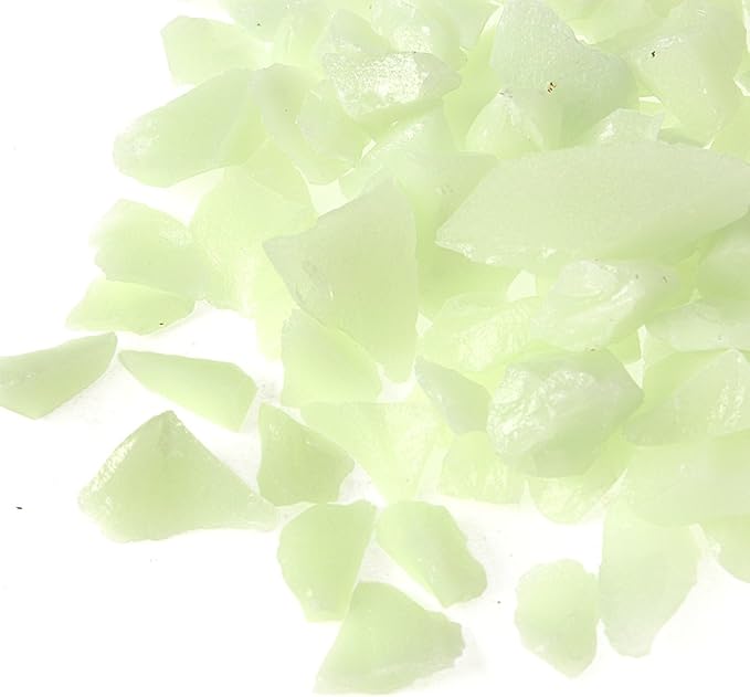 Shiny Stone Glow in The Dark Gravel Stones Rocks, Aquarium Gravel, Glow Rocks Stones,Decorative Rocks for Fish Tank Aquarium Garden Planter Landscape Decoration,280g/10oz (8-15mm, Blue Green)