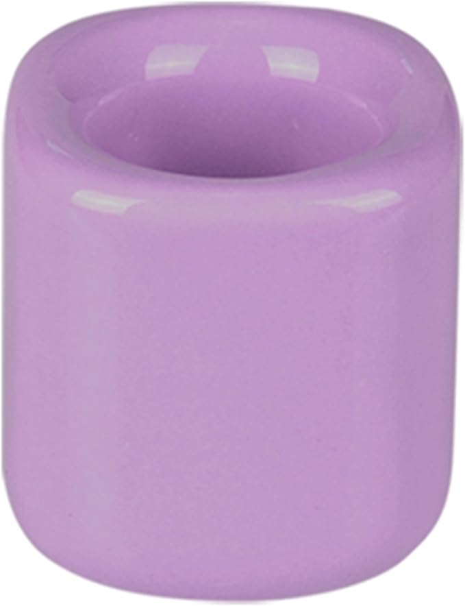 Mega Candles 5 pcs Lavender 1/2 Inch Diameter Ceramic Chime Ritual Spell Candle Holders, Great for Casting Chimes, Meditation, Rituals, Spells, Vigil, Witchcraft, Wiccan Supplies