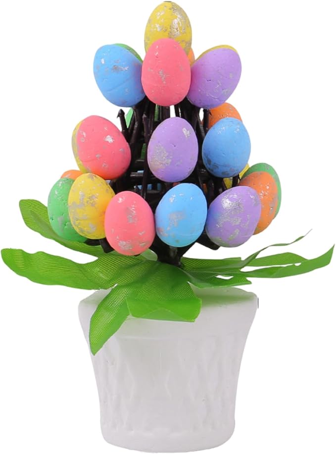 Sturdy Easters Eggs Potted Decoration Stylish Easters Eggs Vase Accent Display Decoration for Seasonal Home Styling Festival Atmosphere