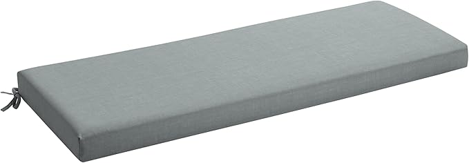 Arden Foam Outdoor Bench Cushion, 48 x 18, Made with ProFoam, Rain-Proof, Fade Resistant, Stone Grey Leala
