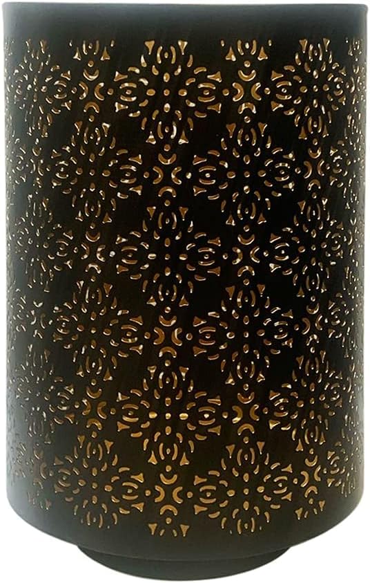 Hosley Set of 2 Diamond Cut Candle Holders Elegant 8 Inch Height Stands for Timeless Ambiance and Versatile Styling Dazzle Your Decor