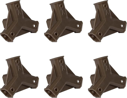 Tikea 6Pcs 4-joint Connectors of Hexagon Plant Stand For DIY