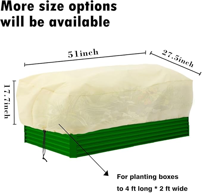 Plant Protection Cover, Frost Protection Blanket Bag, 2 Pack, 55 x 27.5 x 17.7 Inches