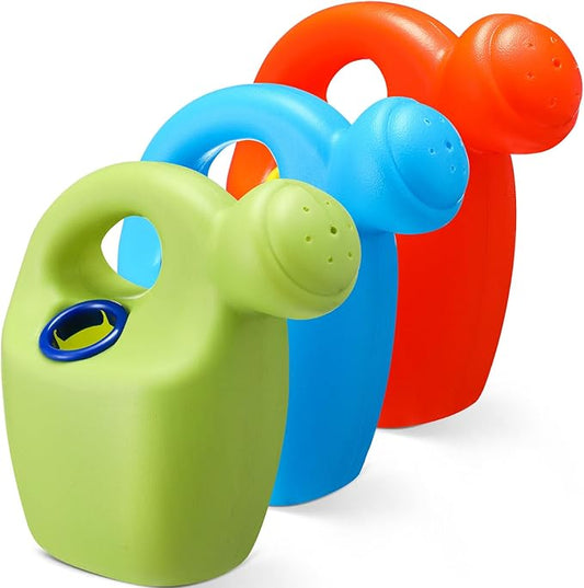 12 Pcs Kids Watering Can Plastic Mini Watering Can Bulk for Child Toddler Flower Garden Sand Beach Toy Garden Tools for Boys Girls End of Year Gifts