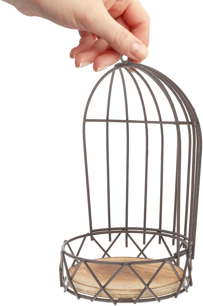 Farmhouse Birdcage Candle Holder Bird Cage Decor Lanterns Decorative Metal Candlestick Vintage Bird Cage Planter Holder Tealight Hanging Birdcage Lantern Flowerpot for Wedding Table Decor