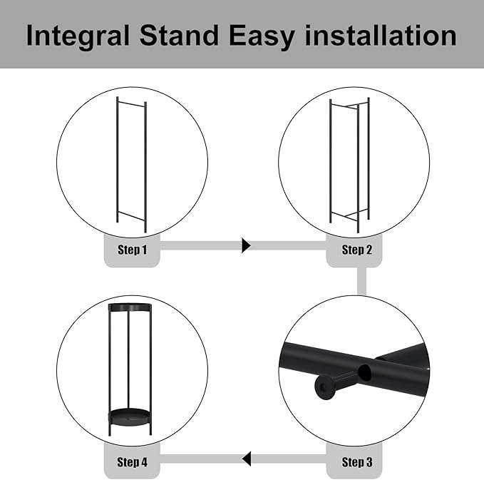 2 Tiers Tall Plant Stand - 30" Indoor Outdoor Metal Flower Pot Holder Shelf for Multiple Plants, Removable Display Rack for Living Room Bedroom Patio Garden & Balcony Corner (Black)